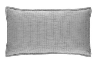 Boyfriend Matelasse Sham with Mantra Down Alternative Pillow Insert
