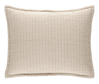 Boyfriend Matelasse Sham with Mantra Down Alternative Pillow Insert
