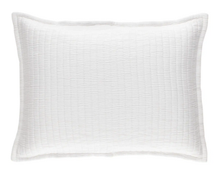 Boyfriend Matelasse Sham with Mantra Down Alternative Pillow Insert
