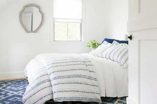 Boyfriend Matelasse Sham with Mantra Down Alternative Pillow Insert
