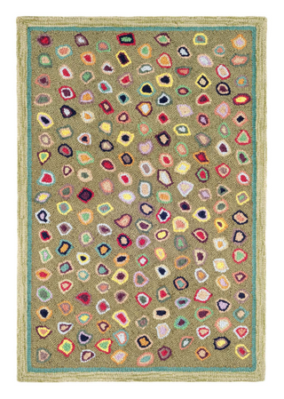Cat's Paw Hand Micro Hooked Wool Rug
