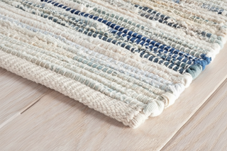 Denim Rag Handwoven Cotton Rug
