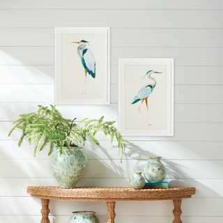 Set of 2   Blue Heron Prints
