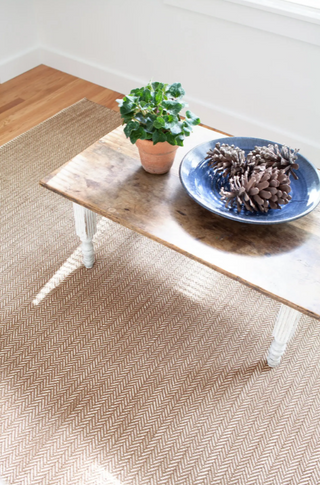 Herringbone Handwoven Cotton Rug
