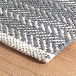 Herringbone Handwoven Cotton Rug
