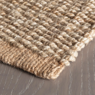 Jute Ticking Indigo Handwoven Rug
