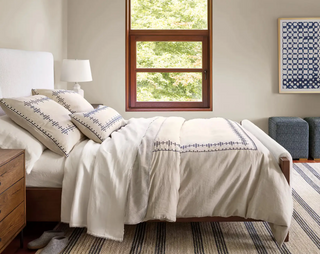 Cielo Stripe Handwoven Cotton Rug
