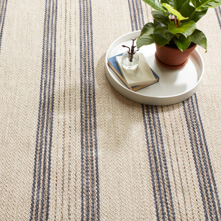 Cielo Stripe Handwoven Cotton Rug
