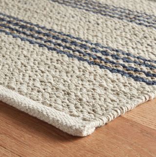 Cielo Stripe Handwoven Cotton Rug
