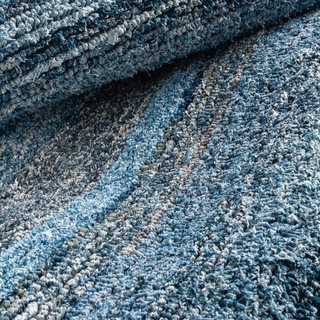 Denim Chindi Hand Hooked Cotton Rug
