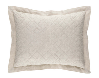 Washed Linen Quilted Sham
