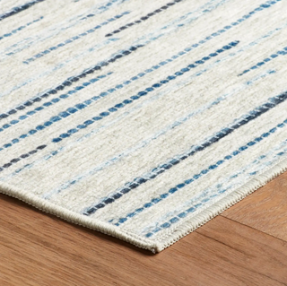 Elwood Blue Machine Washable Rug
