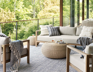 Journey Blue Handwoven Indoor/Outdoor Rug

