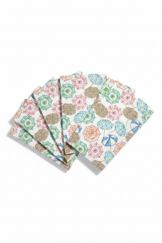 Coral Umbrella Napkins
