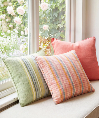 Cosmos Decorative Indoor/Outdoor Pillow   Coral   22" Square
