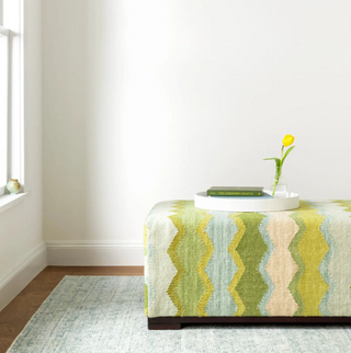 Quartz Handwoven Viscose/Cotton Rug
