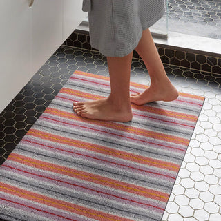 Ribbon Stripe Shag Mat
