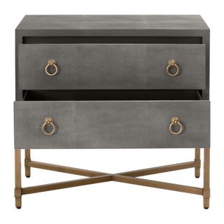 Strand Shagreen 2 Drawer Nightstand
