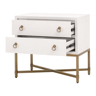 Strand Shagreen 2 Drawer Nightstand
