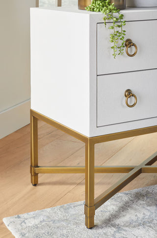 Strand Shagreen 2 Drawer Nightstand
