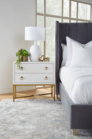 Strand Shagreen 2 Drawer Nightstand
