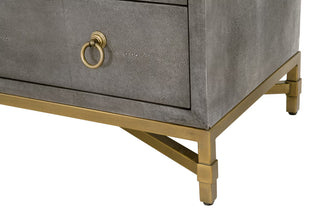 Strand Shagreen 3 Drawer Nightstand
