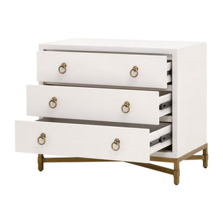 Strand Shagreen 3 Drawer Nightstand
