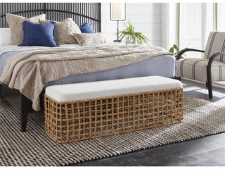 Rattan Bench
