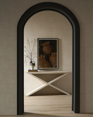 River Rock Cross Console Table

