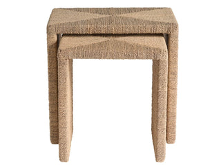Set of 2   Abaca Nesting Tables
