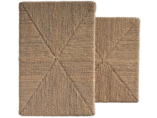 Set of 2   Abaca Nesting Tables
