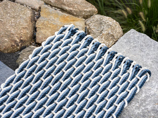 Pearl Glacier Bay Navy Doormat   Triple Weave
