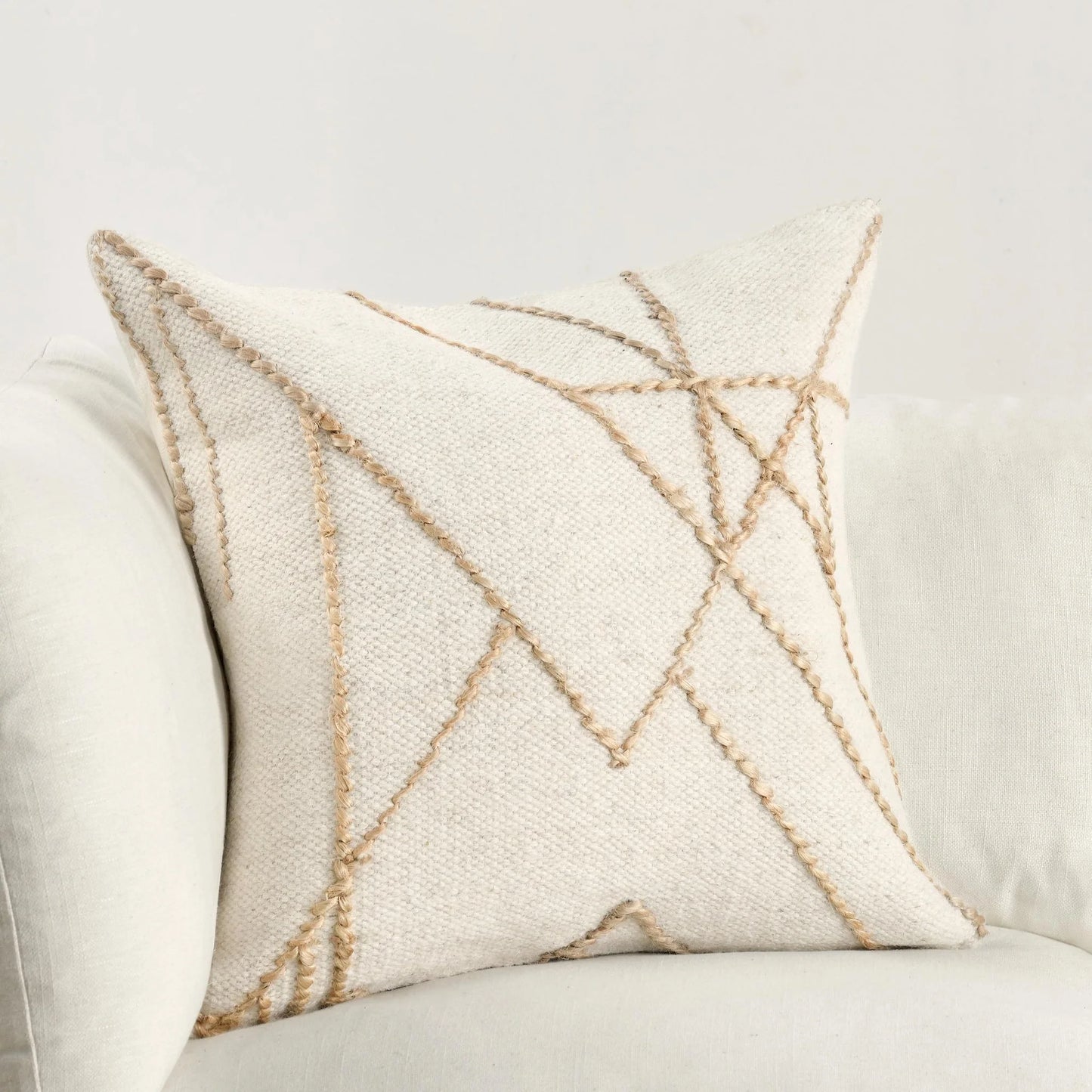 Sintra Ivory/Natural 22" x 22" PIllow