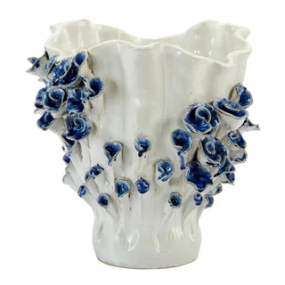 Handmade Thai Ceramic Floral Vase
