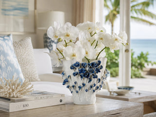 Handmade Thai Ceramic Floral Vase

