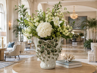 Handmade Thai Ceramic Floral Vase
