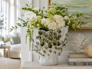 Handmade Thai Ceramic Floral Vase
