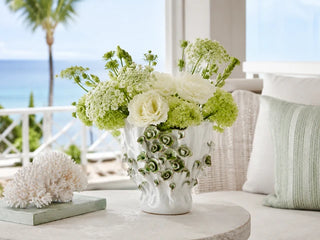 Handmade Thai Ceramic Floral Vase
