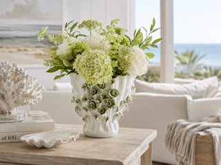 Handmade Thai Ceramic Floral Vase

