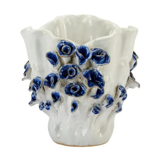 Handmade Thai Ceramic Floral Vase
