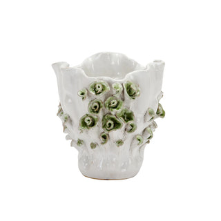 Handmade Thai Ceramic Floral Vase
