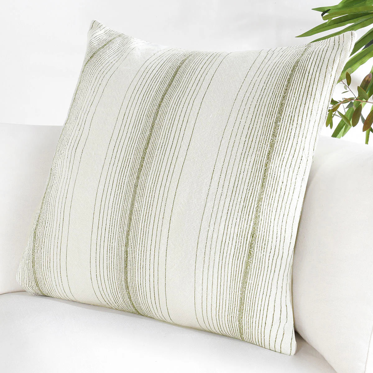 Theta - Wheat Green Pillow