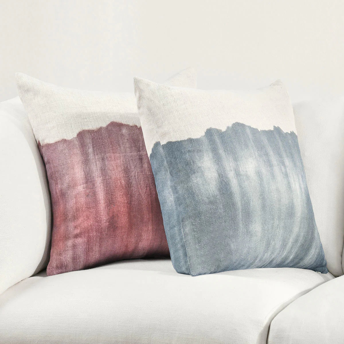 Cora Natural Denim Blue 20" x 20" Pillow