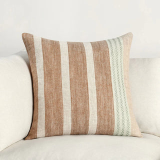 Sherry 22" x 22"   Hazel/ Natural Pillow
