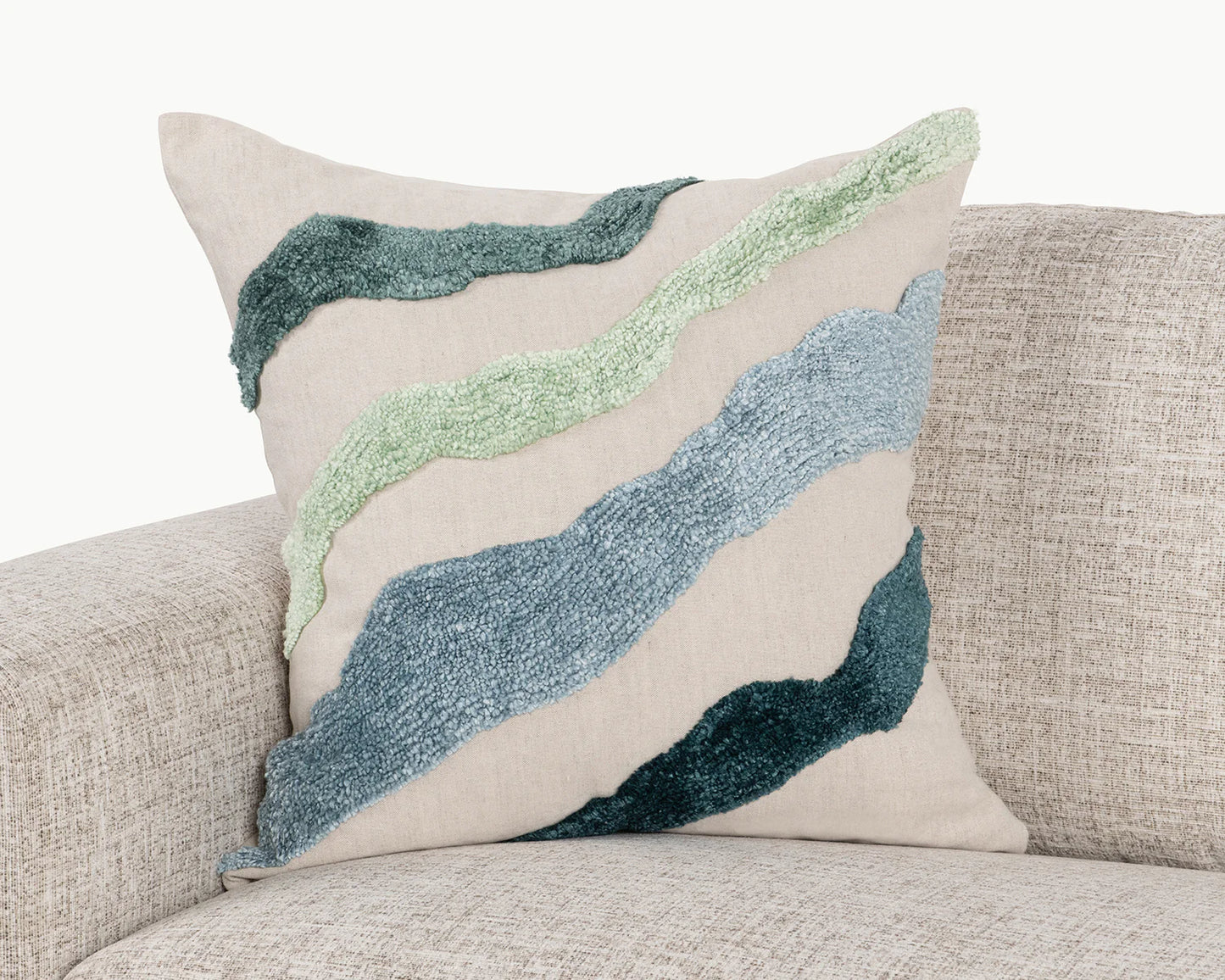 Inertia 22" x 22" - Blue Multi Pillow