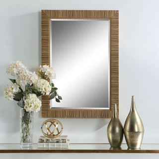 25" x 35"   Rattan Mirror

