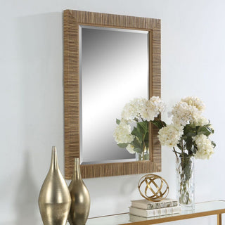 25" x 35"   Rattan Mirror
