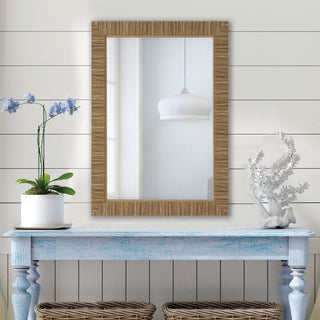25" x 35"   Rattan Mirror
