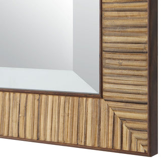 22" x 32"   Rattan Mirror
