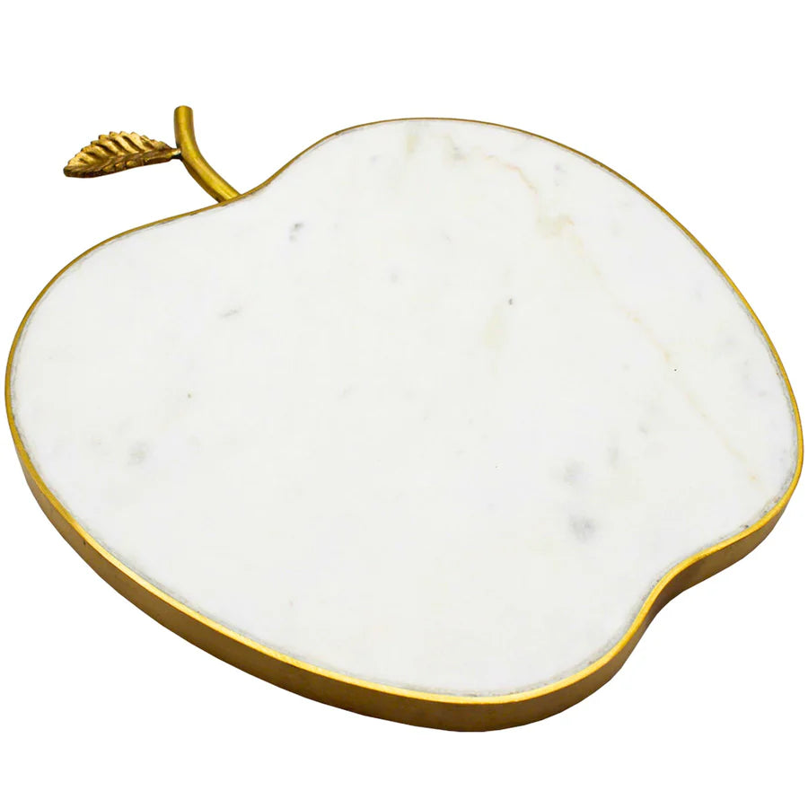 White Marble Apple Cheese Board